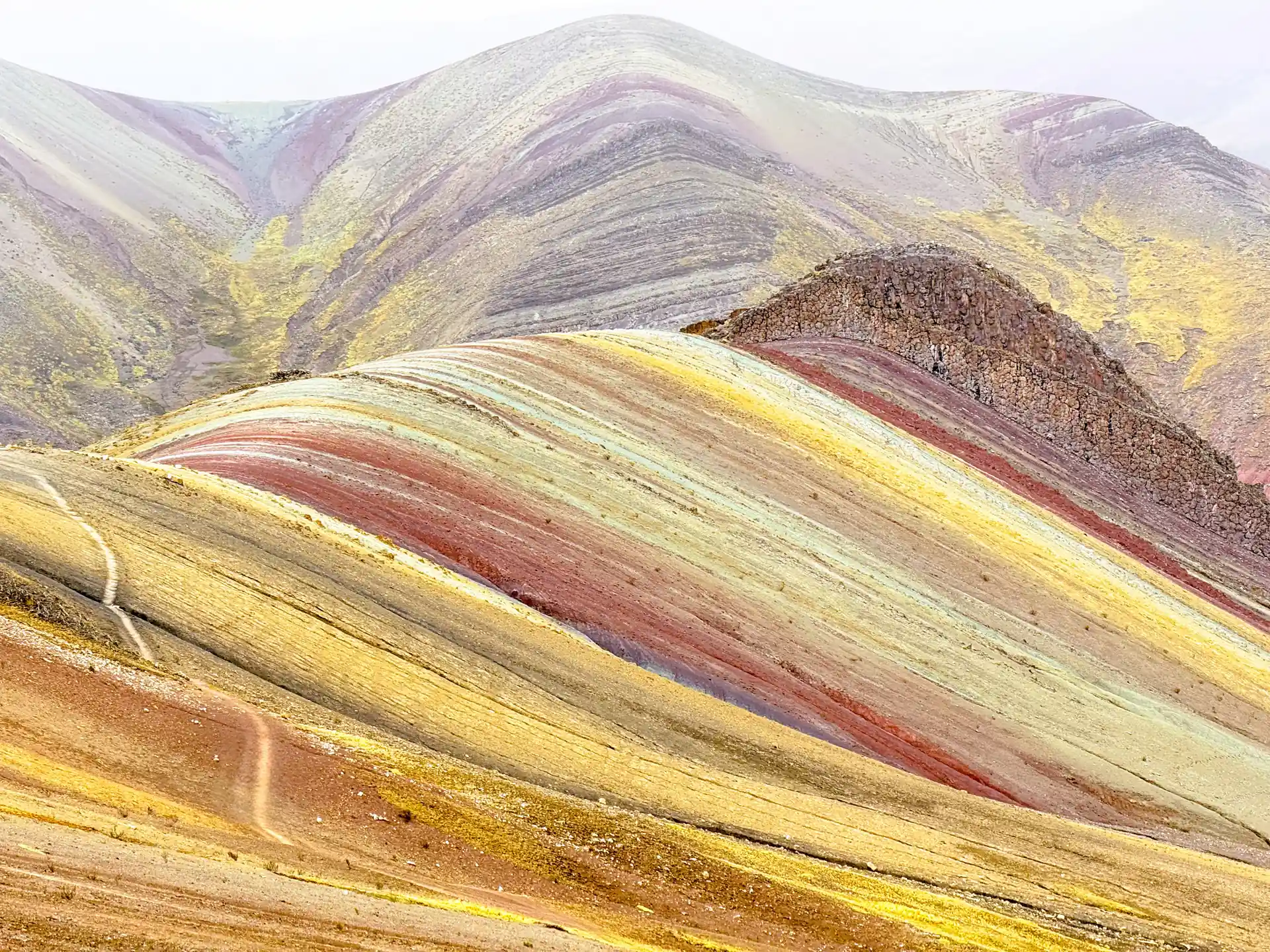 Caminata ligera hacia Palcoyo con vistas al nevado Ausangate
