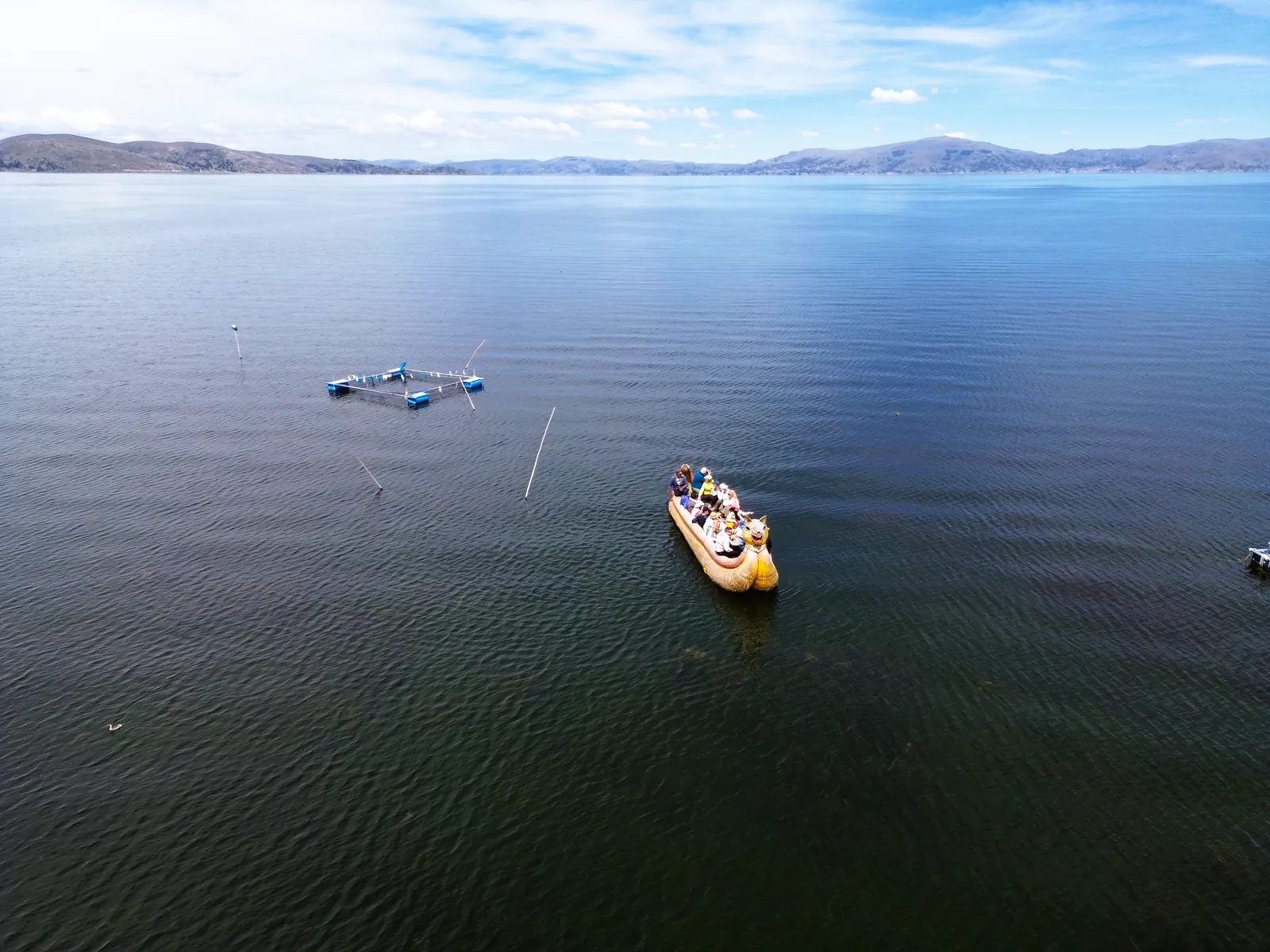 Navegación por el Lago Titicaca